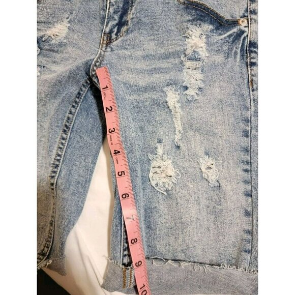 Highway Jeans Shorts Juniors Size 5 Denim Bermuda Distressed Beach Coastal Y2K - Picture 6 of 6